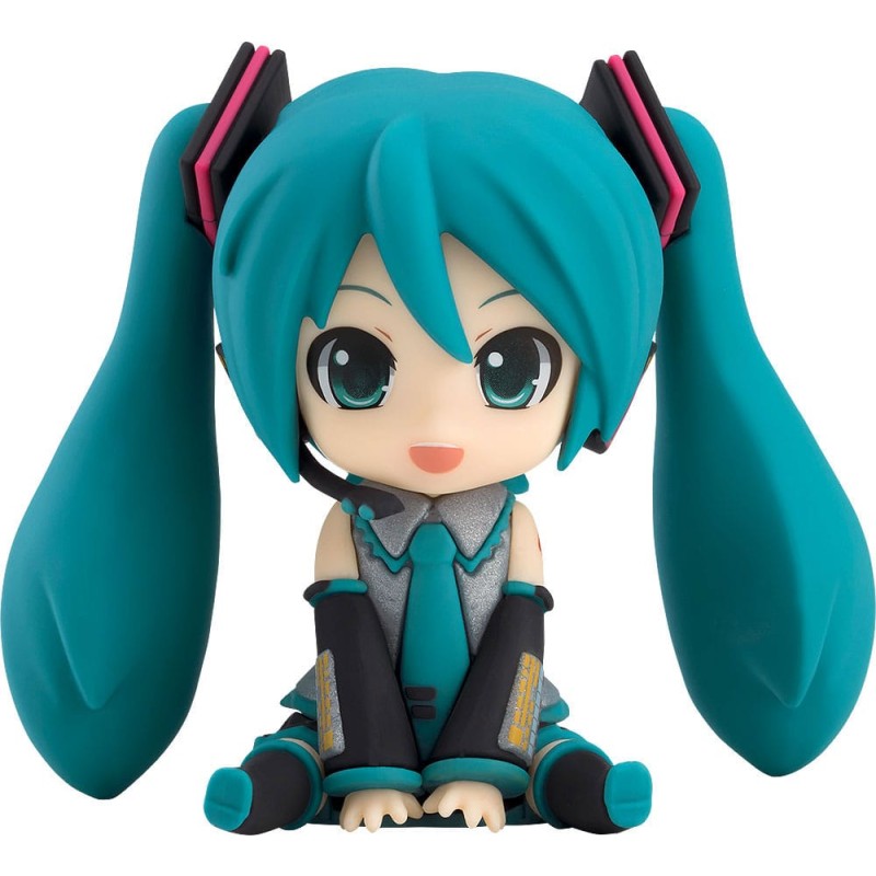 Character Vocal Series 01: Hatsune Miku Piapro Characters Rubber Mascot Nendroid Plus Mini Figure Hatsune Miku 8 cm