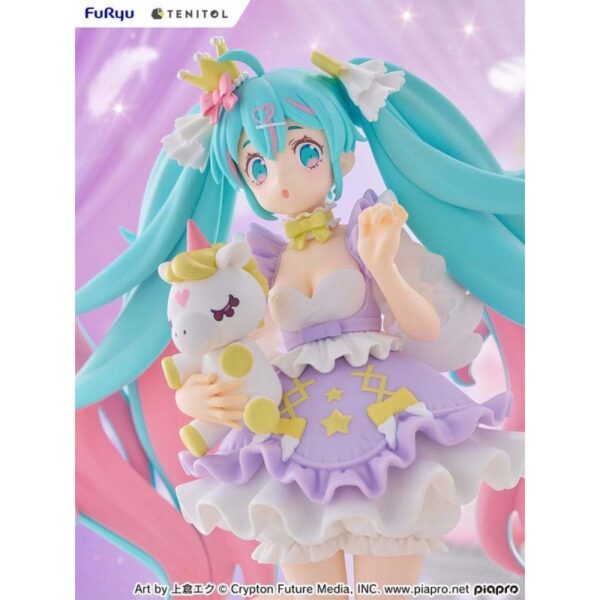 ChatGPT said: Фигурка Hatsune Miku из серии Tenitol — Принцесса Yumekawa, фиолетовая версия, 21 см