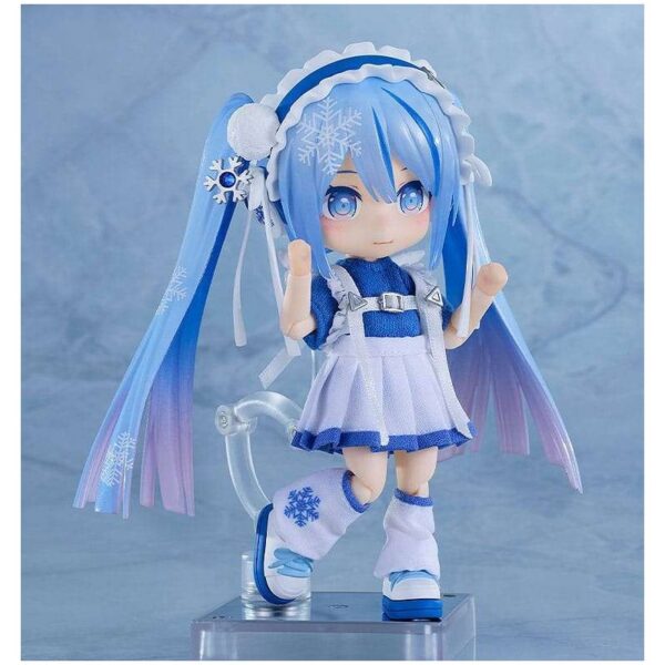 Character Vocal Series 01: Hatsune Miku Nendoroid Doll liigutatav Figuur — Snow Miku: Yukiiro Pop versioon, 14 cm