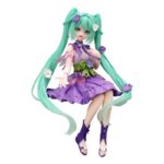 ChatGPT сказал: Фигурка Hatsune Miku Noodle Stopper из ПВХ — Цветочная фея: Космос, фиолетовая версия, 14 см