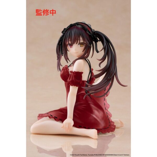 Фигурка Date A Live V из ПВХ — Desktop Cute, Куруми Токисаки в ночной одежде, версия Renewal, 13 см