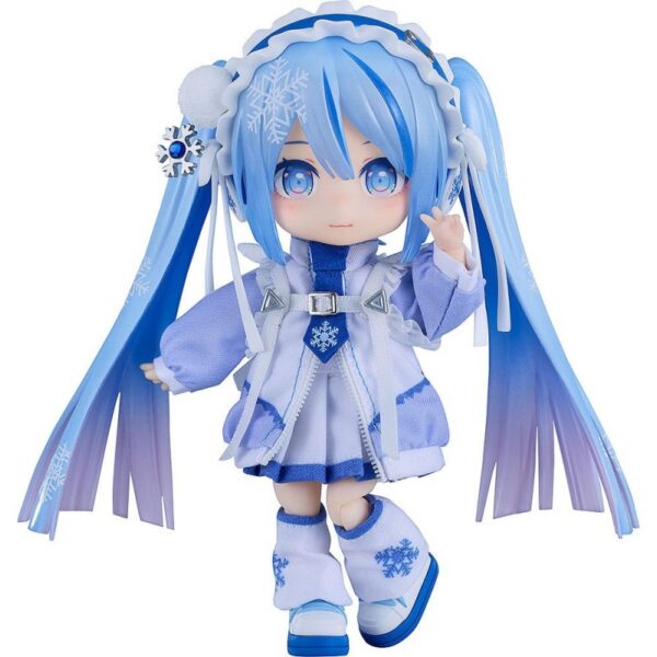 Character Vocal Series 01: Hatsune Miku Nendoroid Doll liigutatav Figuur — Snow Miku: Yukiiro Pop versioon, 14 cm