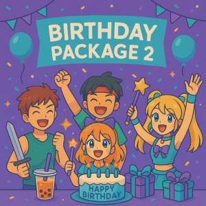Birthday Package 2, up to 12 guests