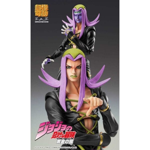 JoJo's Bizarre Adventure Part 5 Super Action Action Figure Chozokado Leone Abbacchio Black Ver. 16 cm
