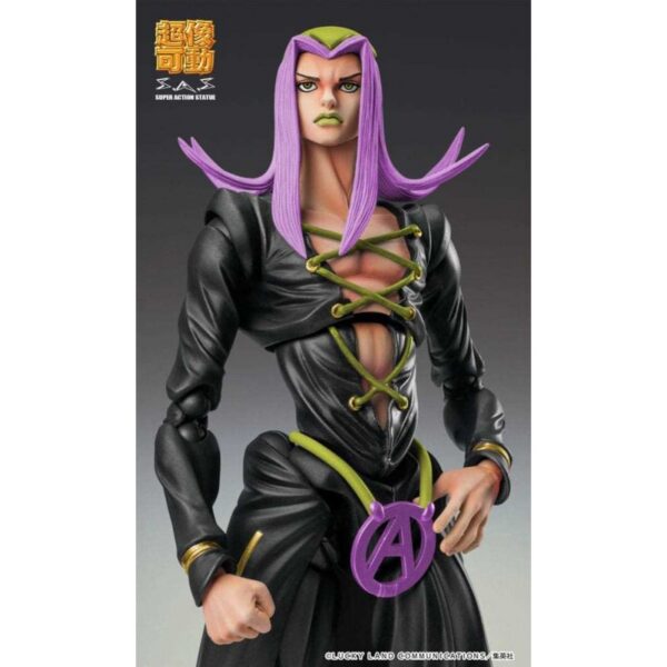 JoJo's Bizarre Adventure Part 5 Super Action Action Figure Chozokado Leone Abbacchio Black Ver. 16 cm