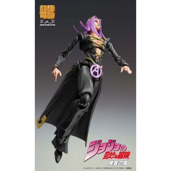 JoJo's Bizarre Adventure Part 5 Super Action Action Figure Chozokado Leone Abbacchio Black Ver. 16 cm