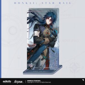 Акриловый декоративный элемент Honkai: Star Rail Light Cone с блёстками — Blade "The Unreachable Side", 15 см