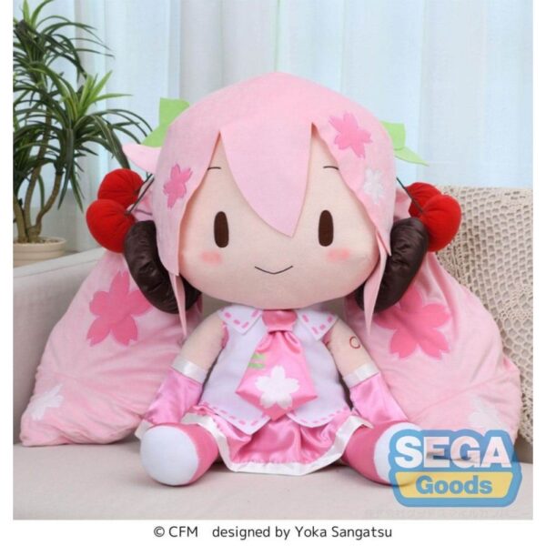 Плюшевая фигура Character Vocal Series 01: Hatsune Miku Fuwa Petit — Sakura Miku, Dodeka Jumbo, 50 см