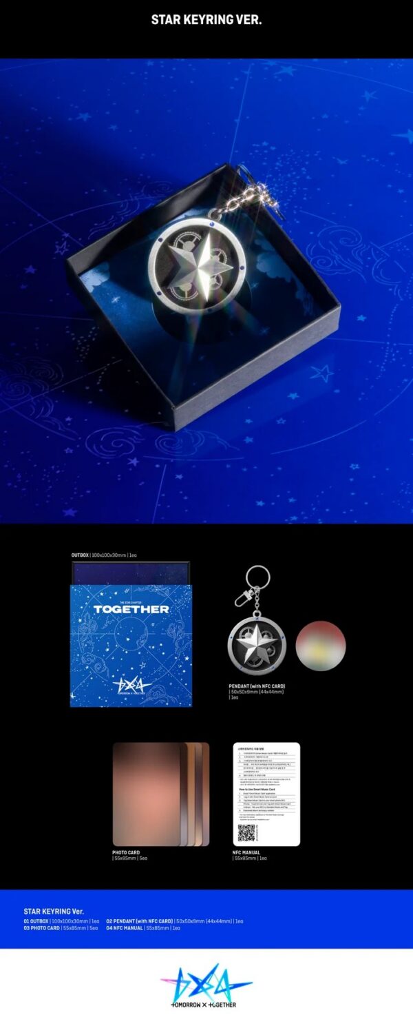 TXT — THE STAR CHAPTER : TOGETHER Star Keyring
