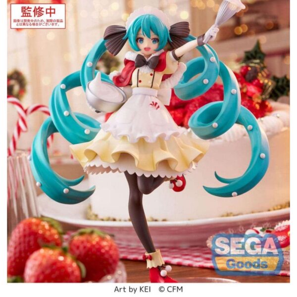 Character Vocal Series 01: Hatsune Miku Luminasta PVC Figuur — Hatsune Miku, jõuluversion 2025, 20 cm