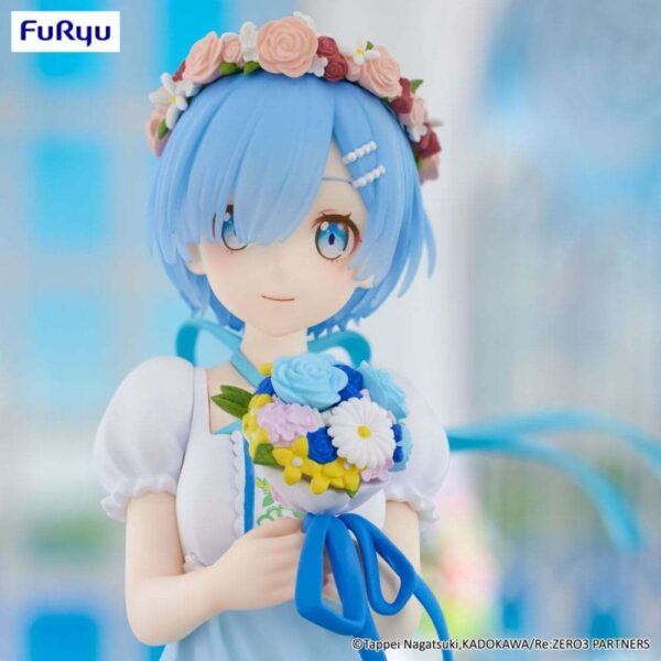 Re:Zero Starting Life in Another World Trio-Try-iT PVC Figuur — Rem, pruutneitsi, 21 cm