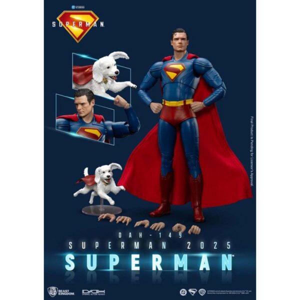 Фигурка Супермена (2025) — Superman & Krypto, 21 см