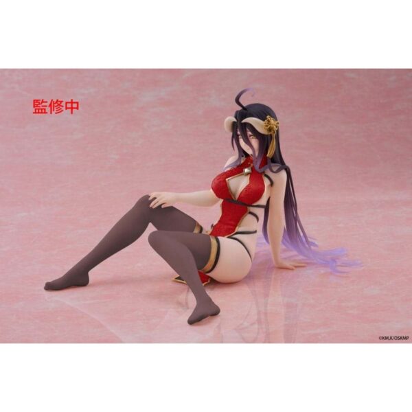 Overlord PVC Statue Desktop Cute Figure Albedo Chinese Dress Ver. Renewal 13 cm