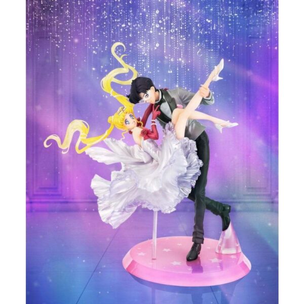 Sailor Moon FiguartsZERO Chouette PVC Figuur — Usagi & Tuxedo Mask: Moonlight Glow Edition, 24 cm