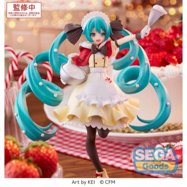 Character Vocal Series 01: Hatsune Miku Luminasta PVC Figuur — Hatsune Miku, jõuluversion 2025, 20 cm