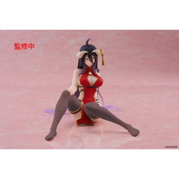 Overlord PVC Statue Desktop Cute Figure Albedo Chinese Dress Ver. Renewal 13 cm