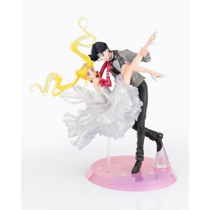 Sailor Moon FiguartsZERO Chouette PVC Figuur — Usagi & Tuxedo Mask: Moonlight Glow Edition, 24 cm