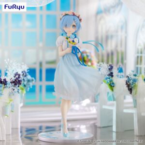 Re:Zero Starting Life in Another World Trio-Try-iT PVC Figuur — Rem, pruutneitsi, 21 cm