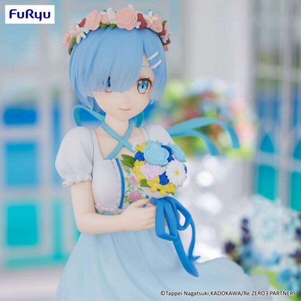 Re:Zero Starting Life in Another World Trio-Try-iT PVC Figuur — Rem, pruutneitsi, 21 cm