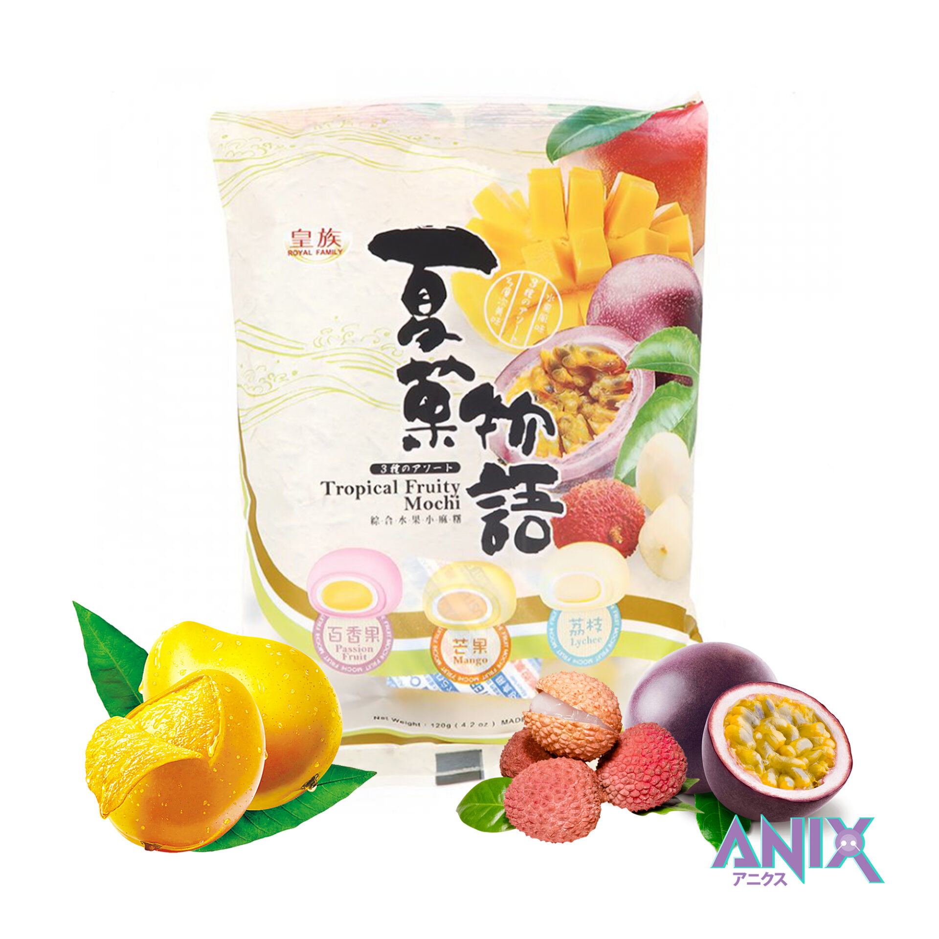 Taiwan Dessert tropical fruity mochi, 120g