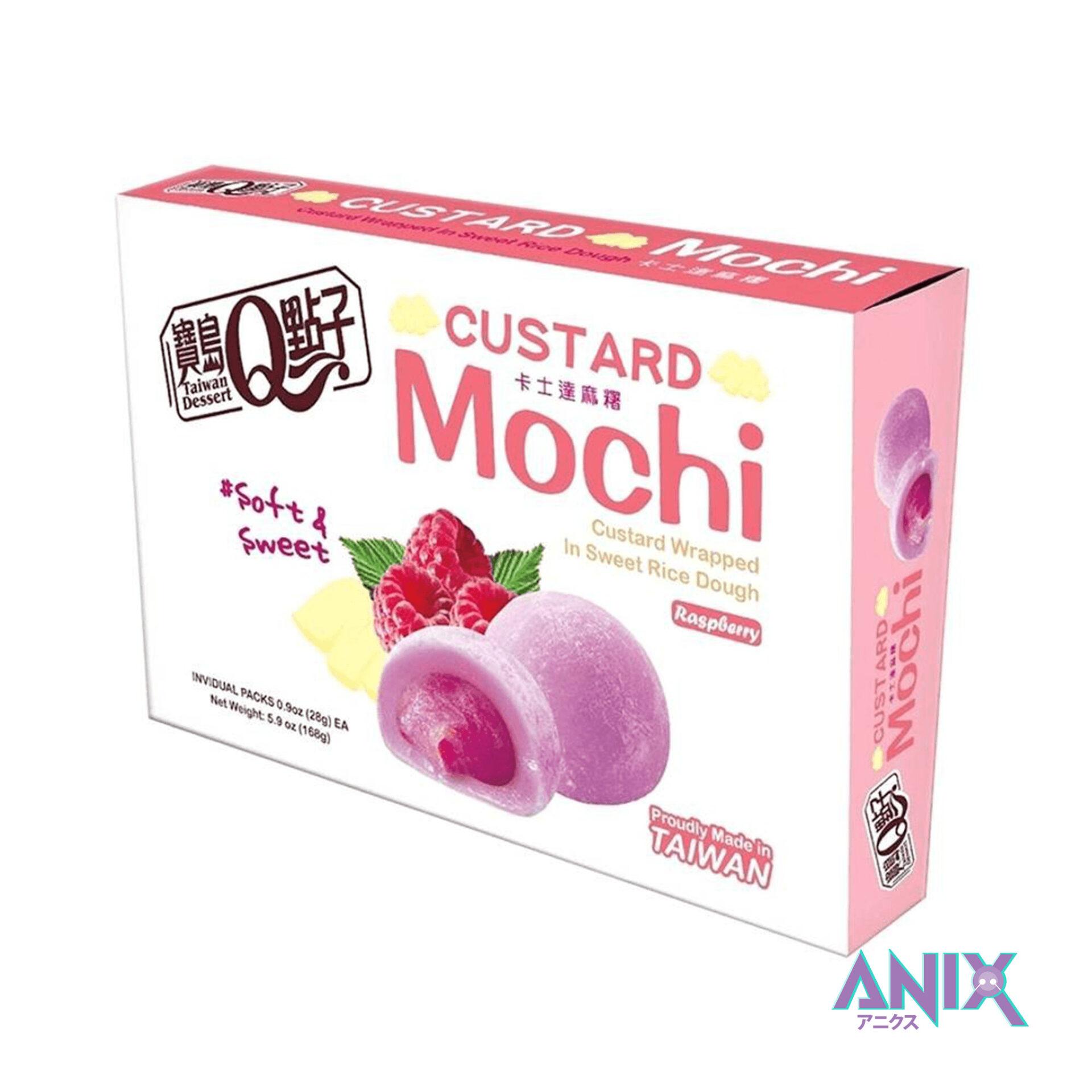 Raspberry custard cream mochi, 168g