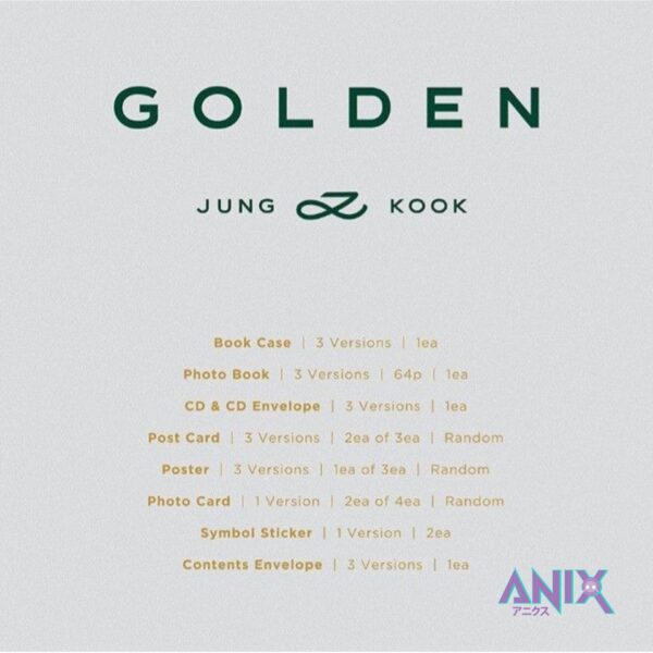 BTS jungkook [GOLDEN] - valge versioon