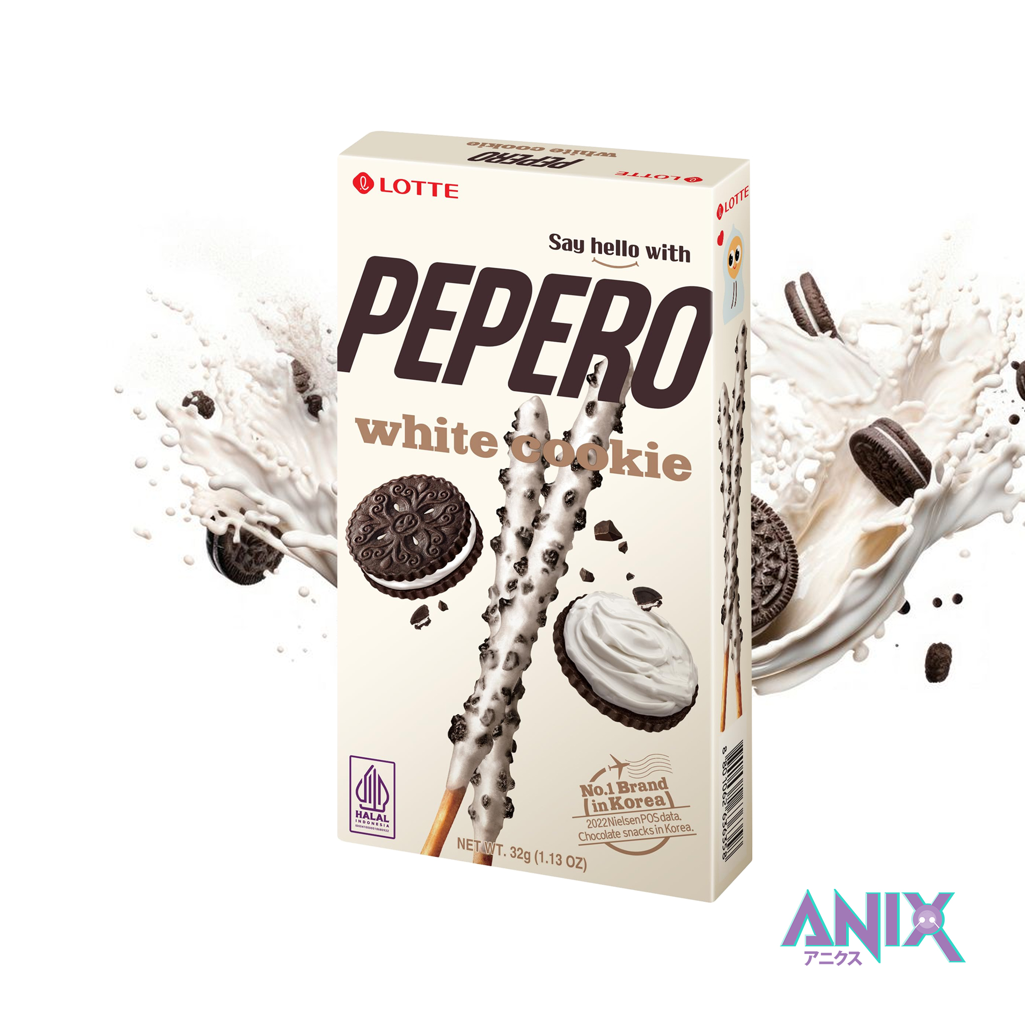 KR Pepero Cookie's Cream Biscuit Sticks 32g