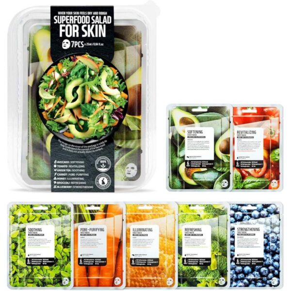 Farmskin Superfood For Skin Facial Sheet Mask Avocado Set