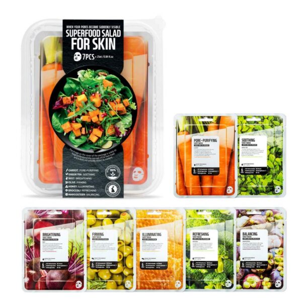 Farmskin Superfood For Skin Facial Sheet Mask Carrot Set