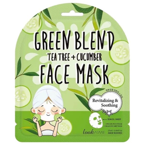 LookATME Tencel Tea Tree + Cucumber Face Mask 25ml