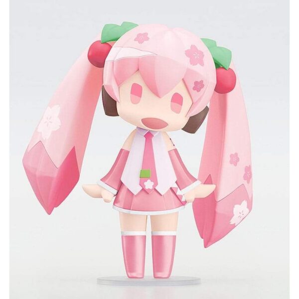 Character Vocal Series 01: Hatsune Miku HELLO! GOOD SMILE Action Figure Sakura Miku 10 cm