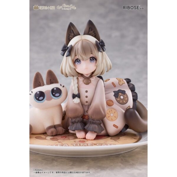 Decorated Life Collection PVC Statue Tea Time Cats x Siamese Cat Azuki-san Friendship Collaboration Exclusive Set 18 cm