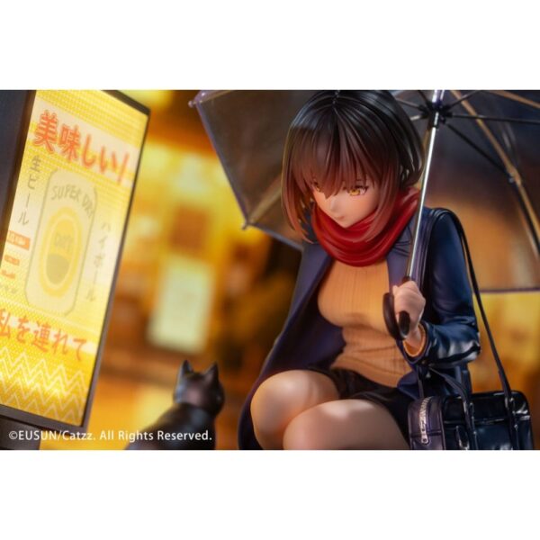 Original Character Statue 1/7 Rainy Day - Meeting Illustrated by Catzz 16 cm