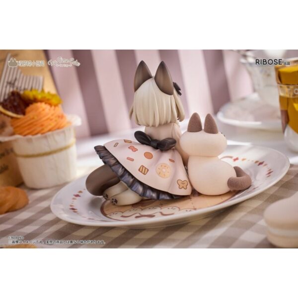 Decorated Life Collection PVC Statue Tea Time Cats x Siamese Cat Azuki-san Friendship Collaboration Exclusive Set 18 cm