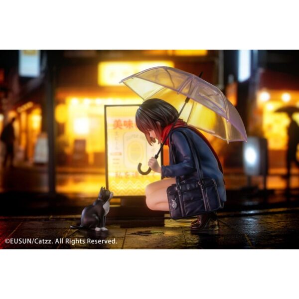 Original Character Statue 1/7 Rainy Day - Meeting Illustrated by Catzz 16 cm