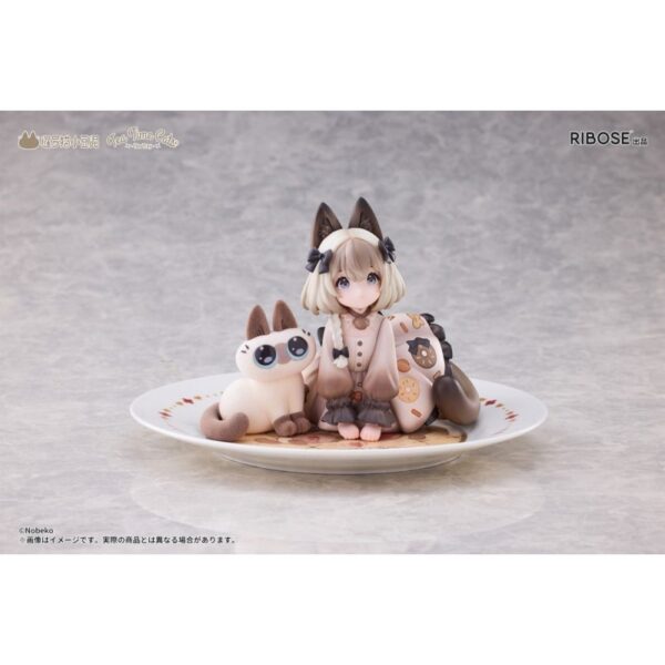 Decorated Life Collection PVC Statue Tea Time Cats x Siamese Cat Azuki-san Friendship Collaboration Exclusive Set 18 cm