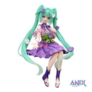 Hatsune Miku Noodle Stopper PVC Statue Flower Fairy Cosmos Purple Color Ver. 14 cm