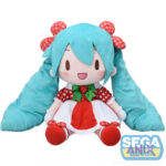Character Vocal Series 01: Hatsune Miku Fuwa Petit плюшевая Hatsune Miku x Love and Berry Dress Up and Dance! Lovely Strawberry 40 cm