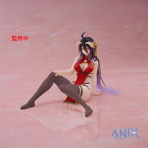 Overlord PVC Statue Desktop Cute Figure Albedo Chinese Dress Ver. Renewal 13 cm