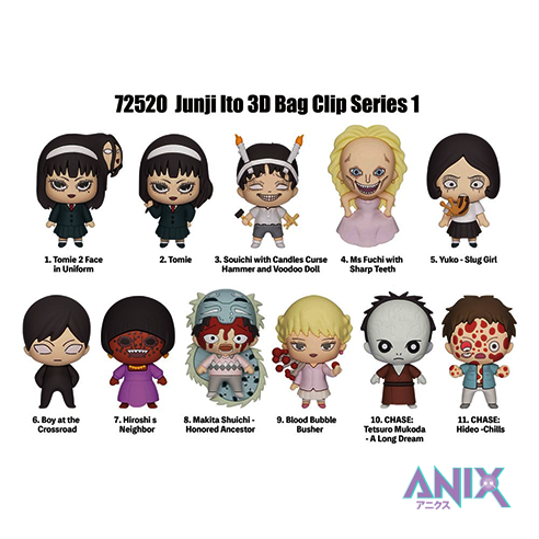 Junji Ito Collection PVC Bag Clips Series 1 Display (Random)