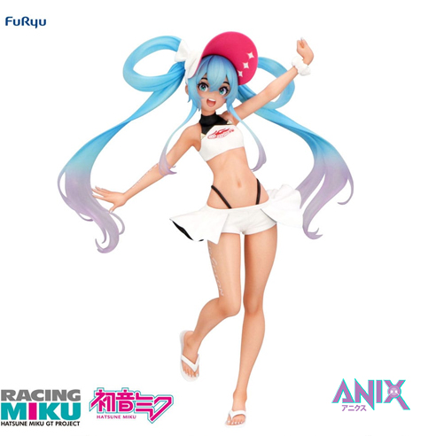 Hatsune Miku GT Project Trio-Try-iT PVC фигурка Racing Miku 2024 Summer Holiday Ver. 23 cm
