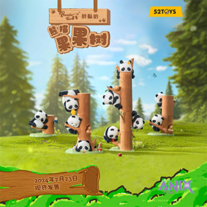 Panda Roll Blind Box Figuur Assortment Fruit Tree Climbing 7 cm (Juhuslik)