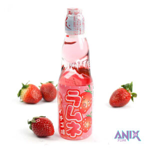 Hatakosen Ramune strawberry flavoured lemonade 200ml