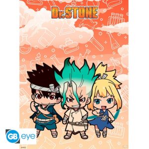 DR STONE – Poster “Senku, Kohaku, & Chrome” (52×38)