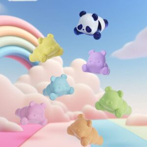 Panda Roll Blind Box Figuuride sortiment Dopamiini Pandad 3 cm (6)