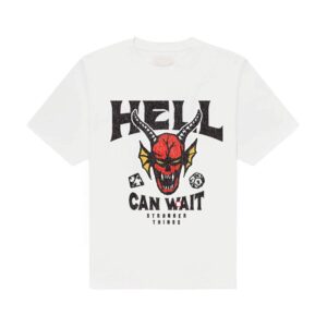 Stranger Things T-särk Hell Can Wait (valge) suurus S