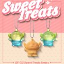 Pixar Sweet Treats seeria võtmehoidjad 3-pakk 4 cm