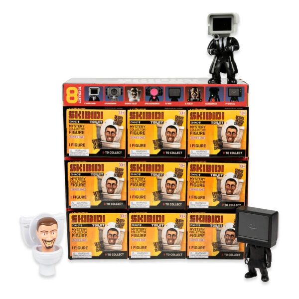 Skibidi tualettfiguurid 11 cm Series 1 Display (9)