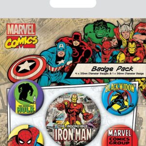 Marvel Comics Pin-Back nööbid 5-pack Iron Man