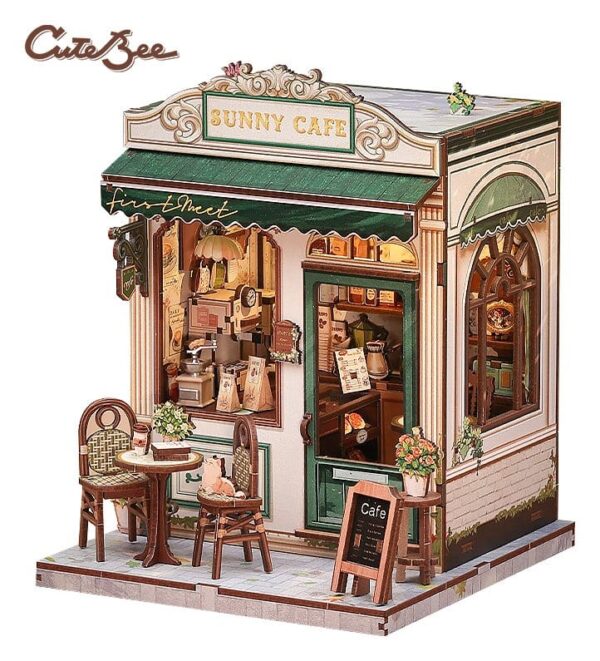 Miniatuurse maja mudelikomplekt Sunny Cafe 20 x 16 cm
